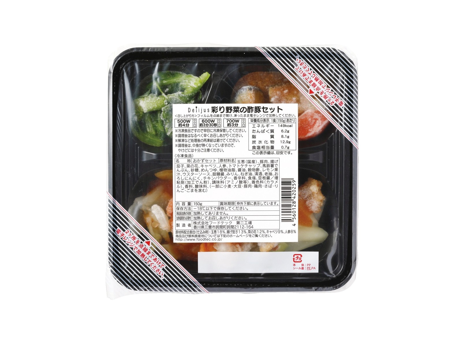 フードテック 彩り野菜の酢豚セット 150g| コープこうべネット