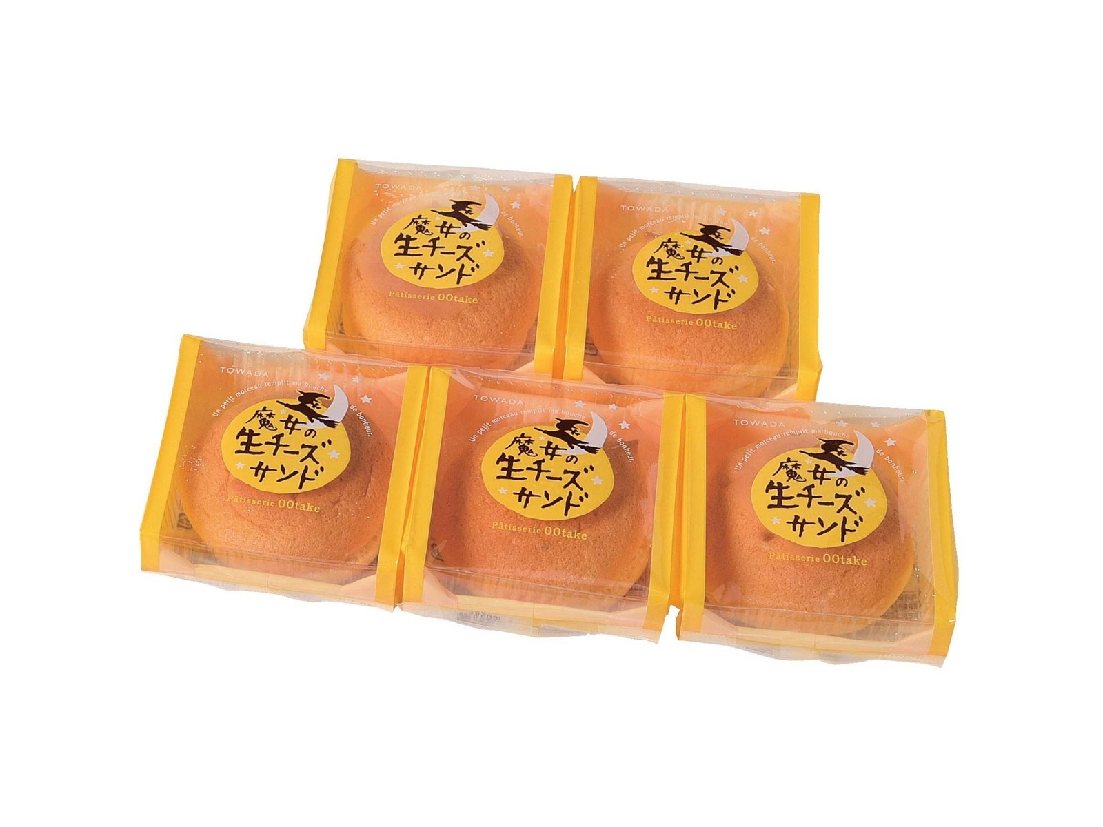 大竹菓子舗 青森の魔女の生チーズサンドプレーン 1箱（5コ入