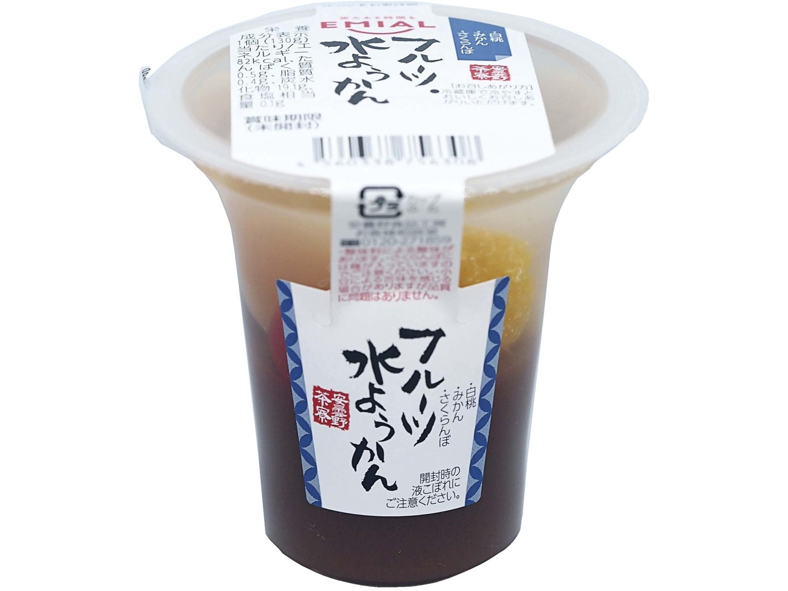 安曇野食品 安曇野茶寮フルーツ水ようかん 1コ（130g） | コープこうべ