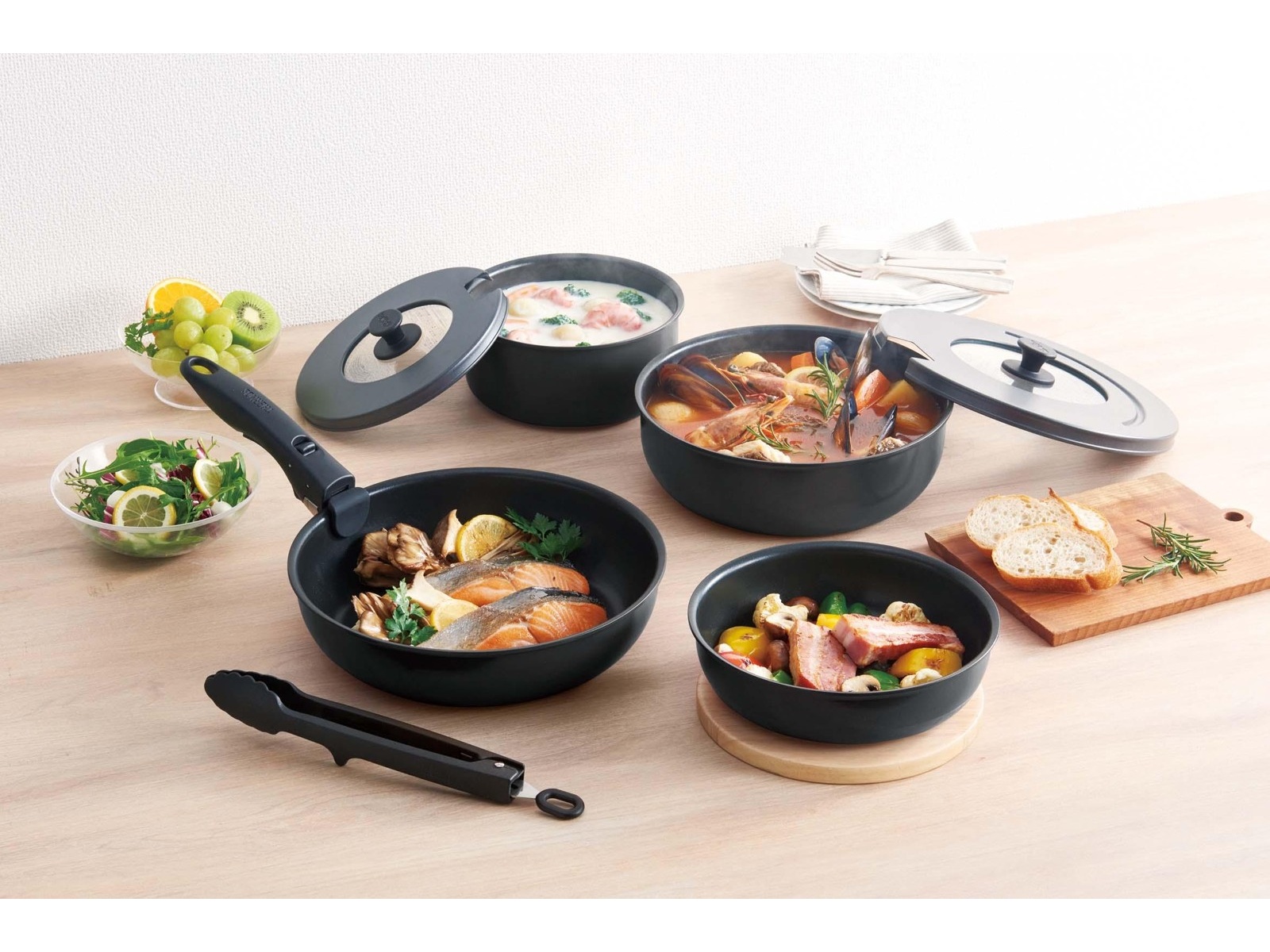 サーモス 取っ手の取れるフライパン9点セット KSA-9A 1セット