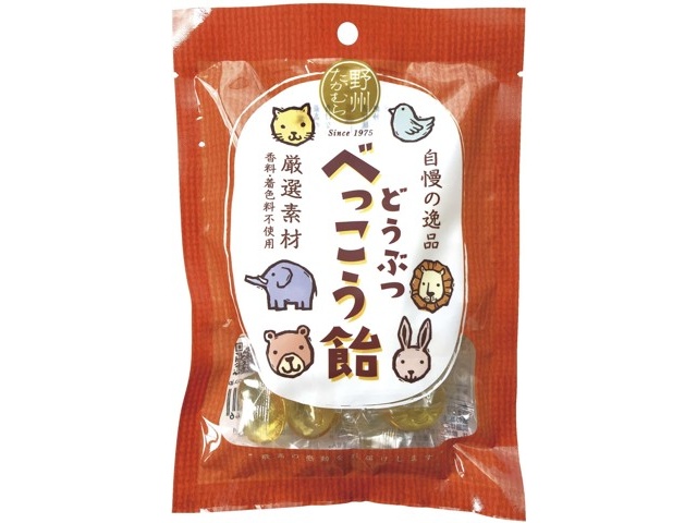 243Pで交換】野州たかむら どうぶつべっこう飴 65g| コープこうべネット