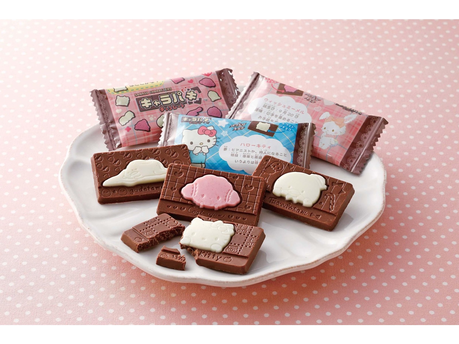 バンダイ サンリオキャラクターズキャラパキチョコレート 67.5g