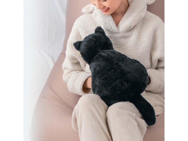 ゆゆ⭐︎新品タグ付⭐︎カレンソロジー　ポコポコアミニット⭐︎ブラック 蓄熱式湯たんぽぽかにゃん 1コ クロスケ| コープこうべネット