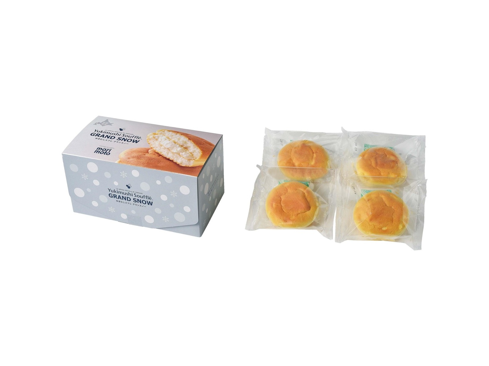 もりもと ゆきむしスフレ グランスノー 1箱（4コ入）| コープこうべネット