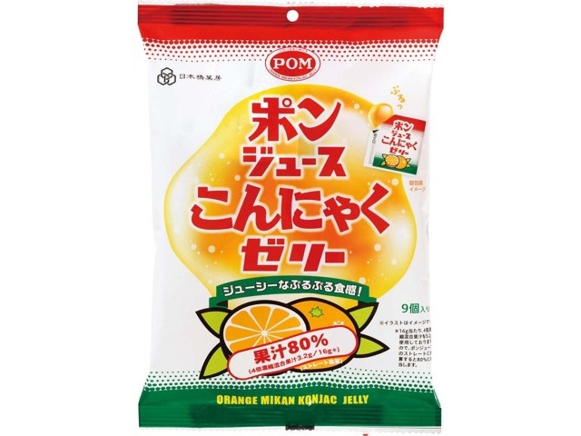 日本橋菓房 ポンジュースこんにゃくゼリー 144g（16g×9コ入