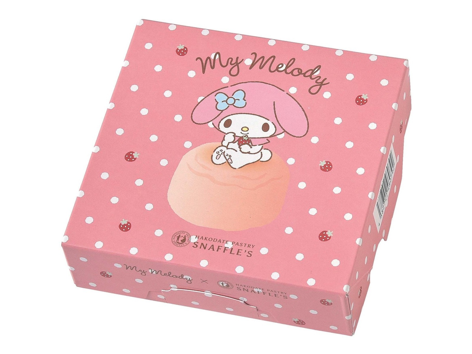 函館洋菓子スナッフルス マイメロディ×めん恋いちごオムレット 1箱（4