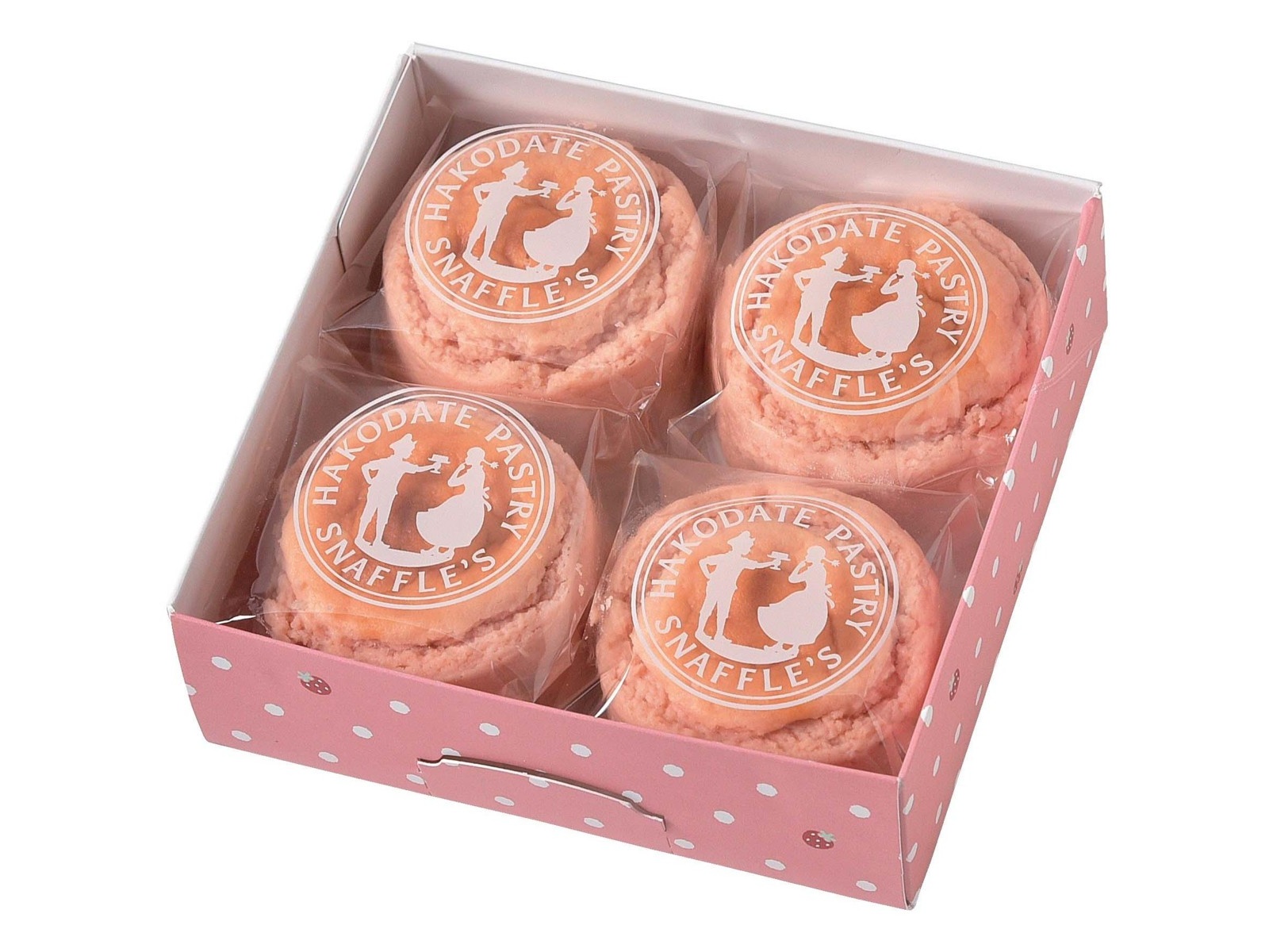 函館洋菓子スナッフルス マイメロディ×めん恋いちごオムレット 1箱（4