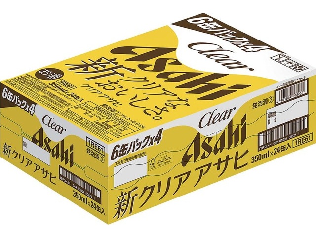 アサヒ クリアアサヒ 1箱（350ml×24缶入）| コープこうべネット