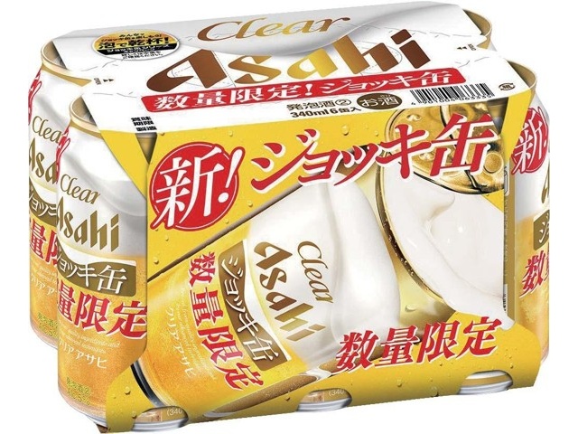 アサヒ クリアアサヒ ジョッキ缶 340ml×6缶組| コープこうべネット