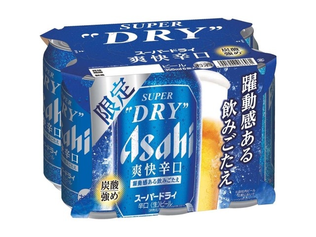 アサヒ スーパードライ爽快辛口 350ml×6缶組 | コープこうべネット