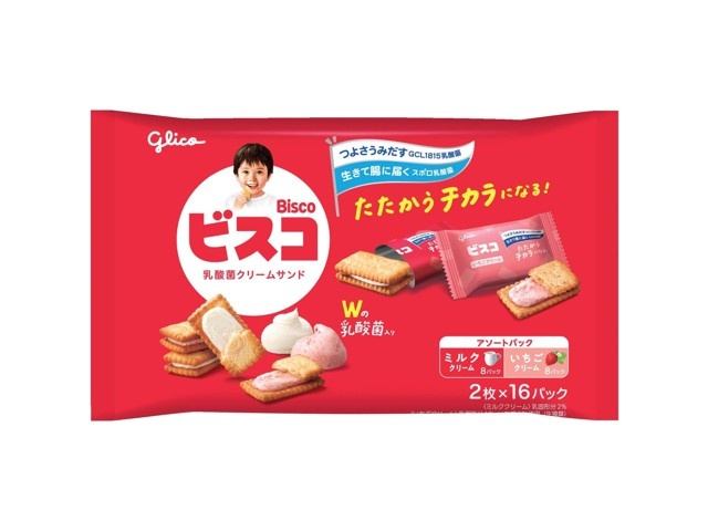 グリコ ビスコ大袋＜アソートパック＞ 2枚×16パック入| コープ