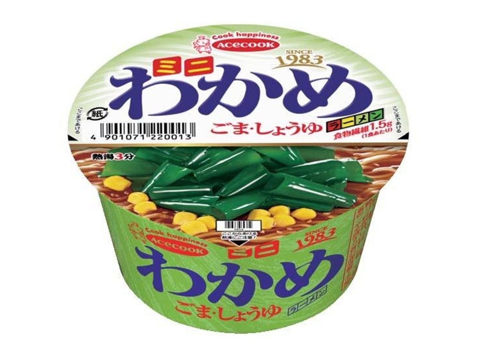 あわごん エースコック ミニわかめラーメン ごま・しょうゆ 1食| コープこうべネット