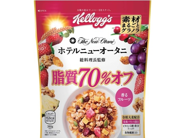 日本ケロッグ 素材まるごとグラノラ 脂質70％オフ 380g| コープ