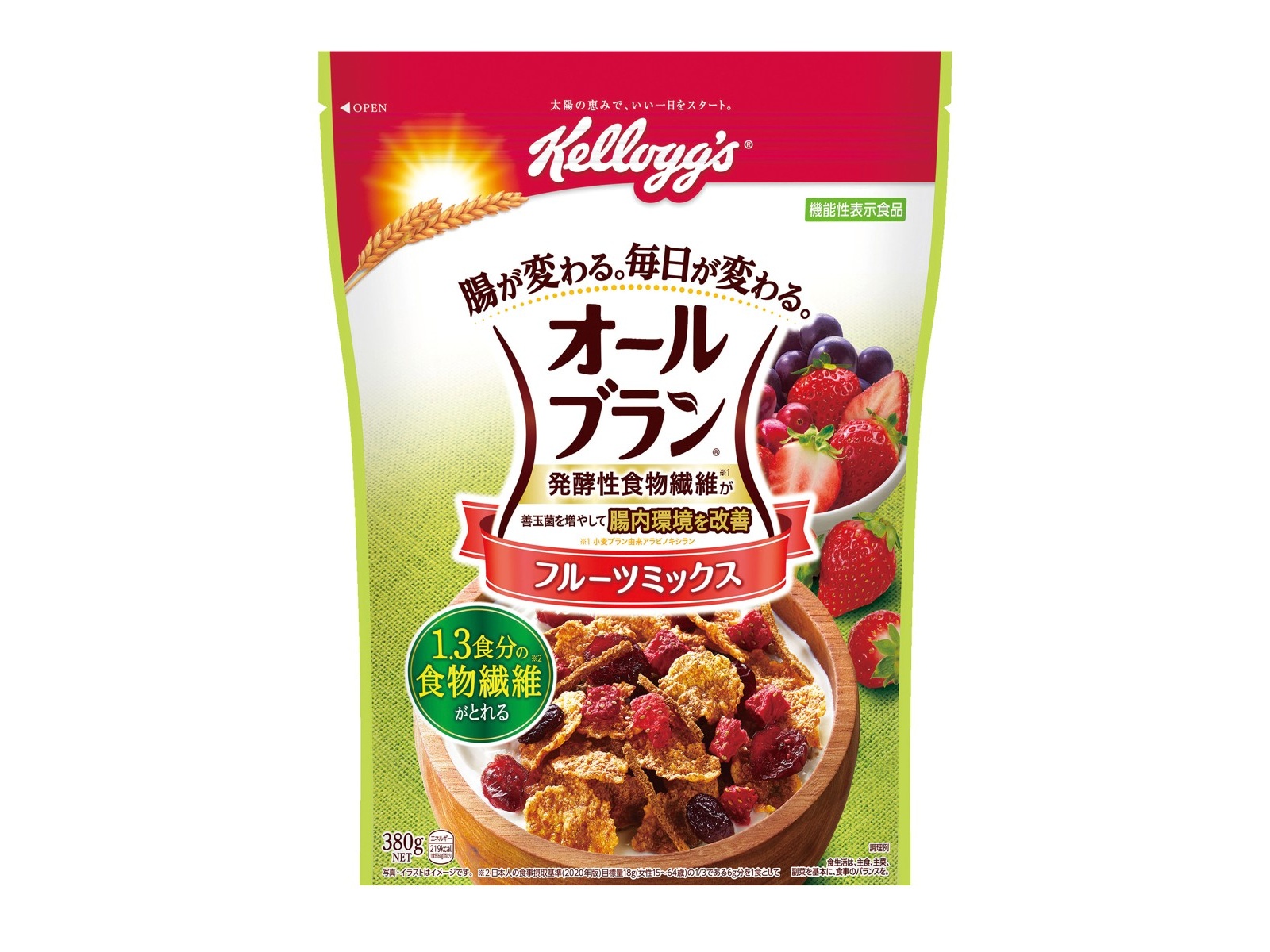 ケロッグ オールブラン フルーツミックス 380g | コープこうべネット