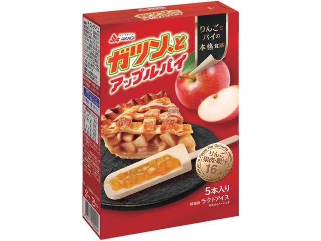赤城乳業 ガツン、とアップルパイ 1箱（55ml×5本入）| コープ
