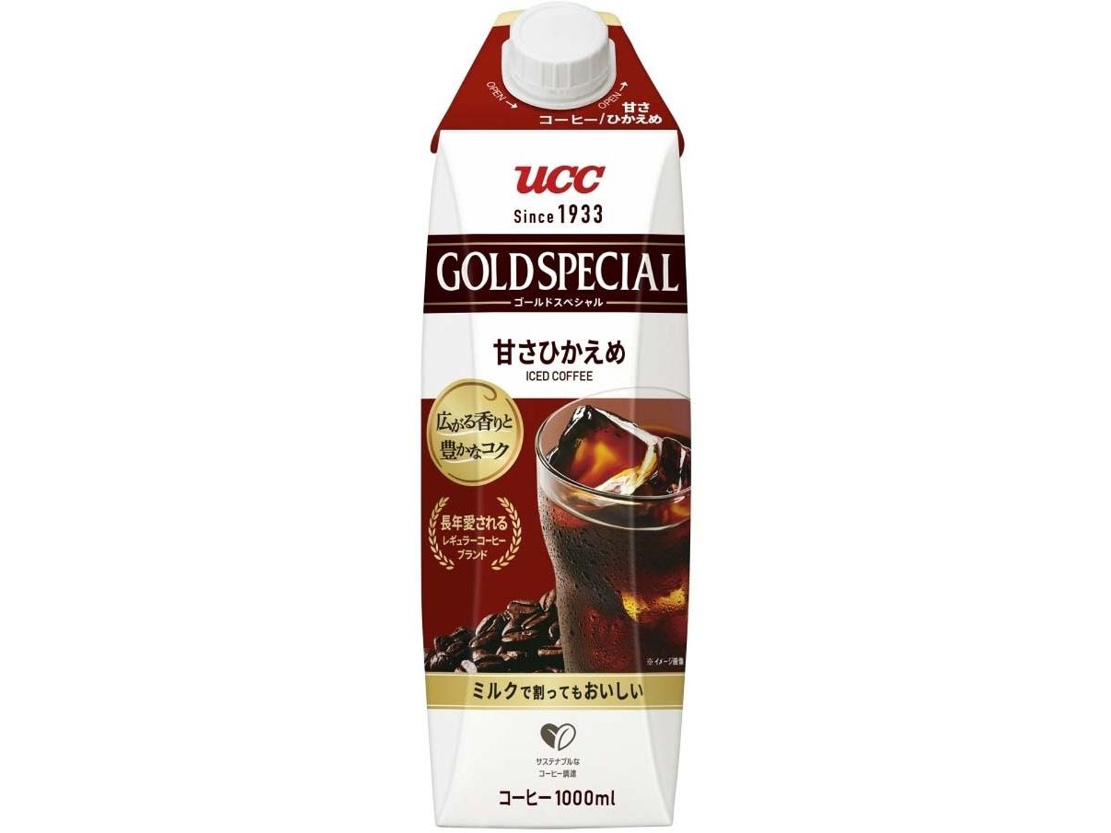 UCC ゴールドスペシャル アイスコーヒー 甘さひかえめ 1000ml