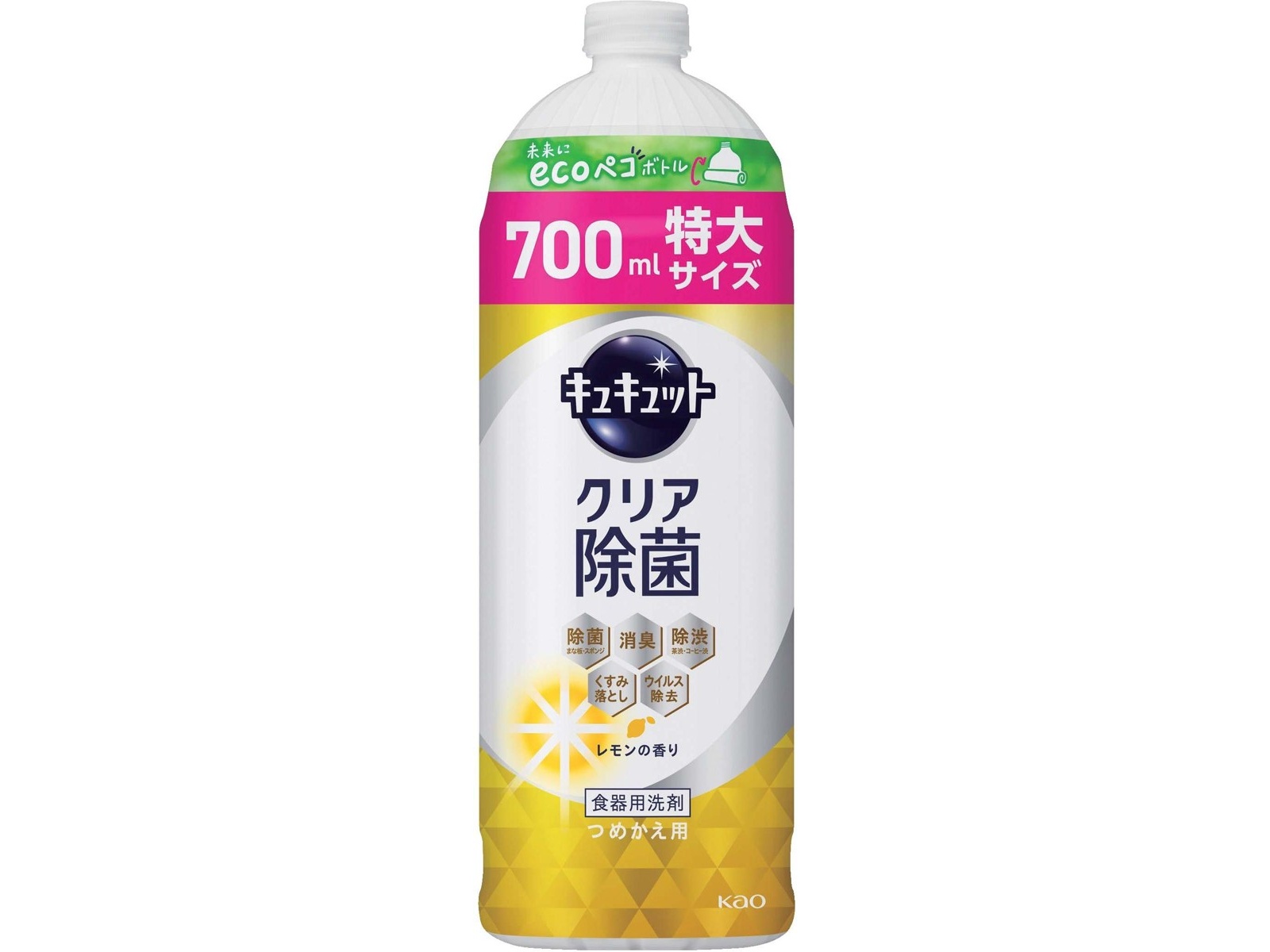 花王 キュキュット クリア除菌 レモンの香り つめかえ用 700ml 