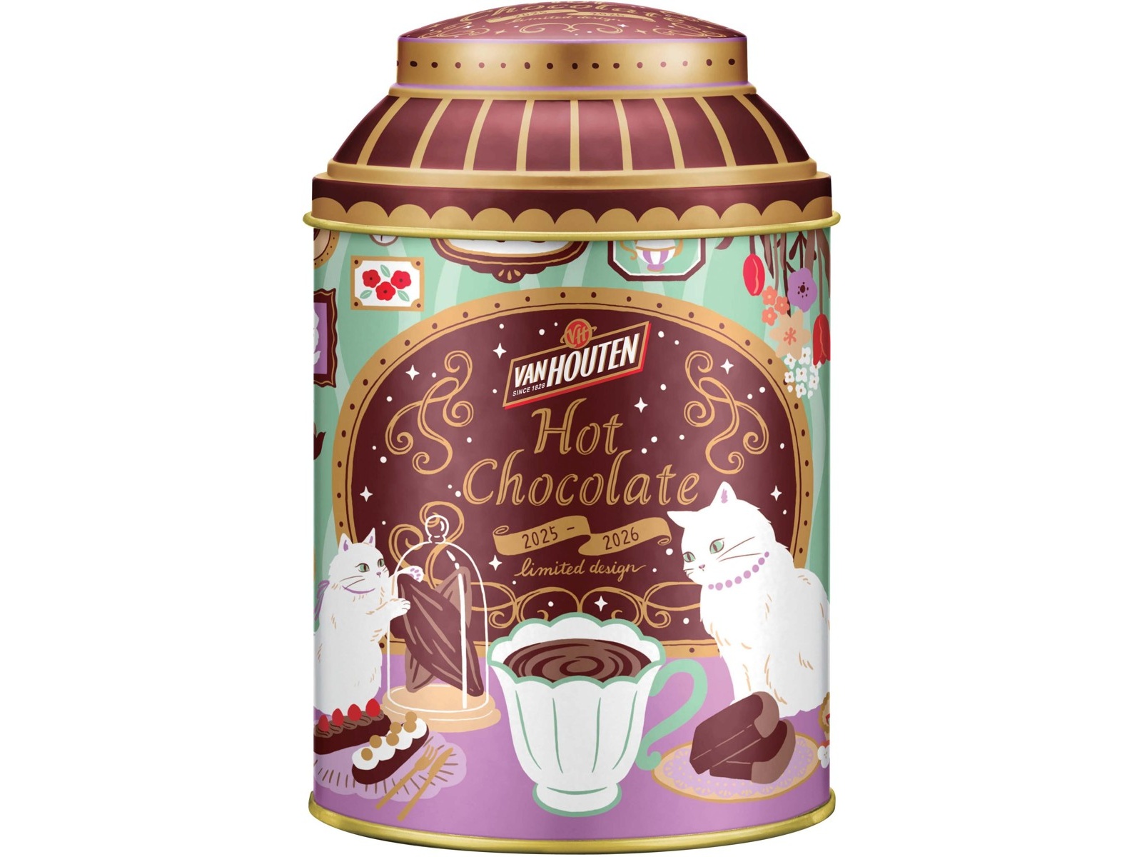 片岡物産 バンホーテン ホットチョコレート リミテッド缶 150g| コープ