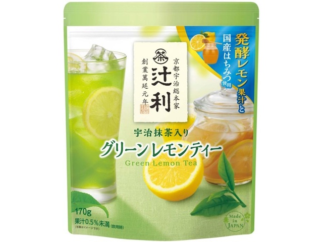 片岡物産 辻利 宇治抹茶入りグリーンレモンティー 170g | コープこうべ