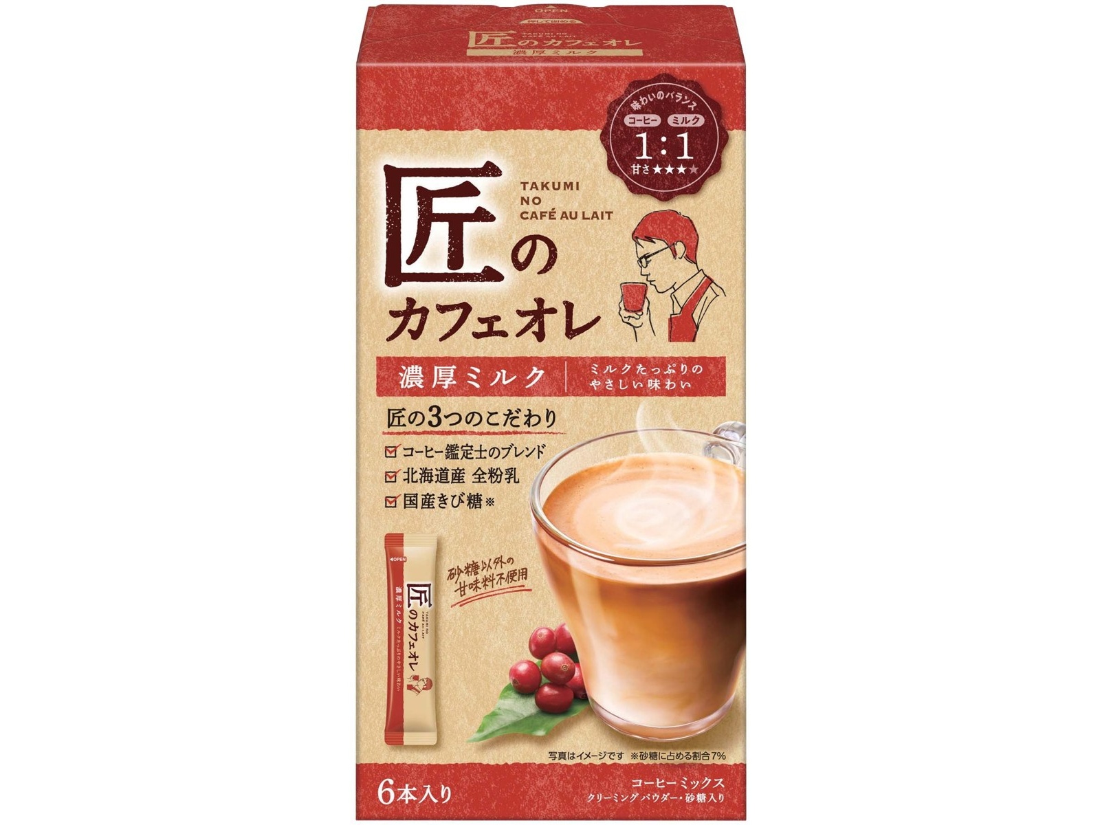 片岡物産 匠のカフェオレ 濃厚ミルク 6本入| コープこうべネット