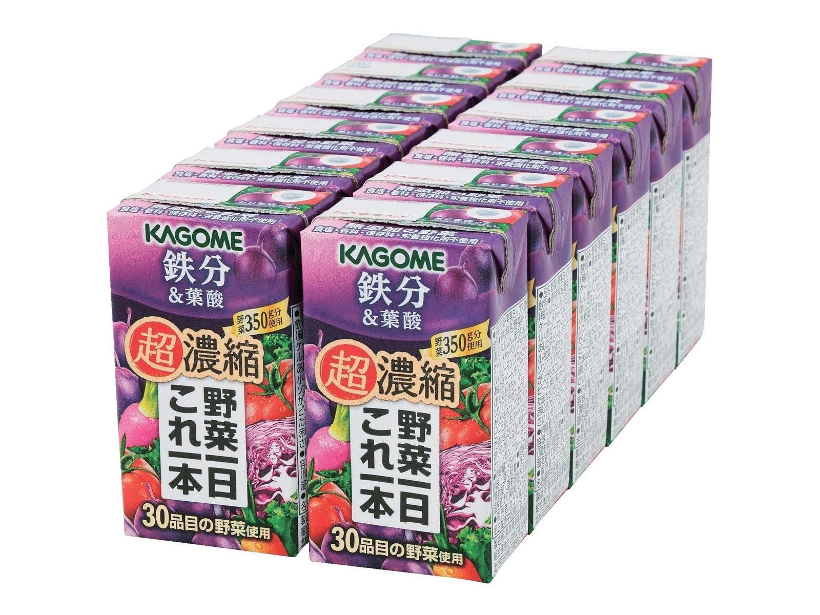 カゴメ 野菜一日これ一本超濃縮 鉄分 125ml×12本組| コープ