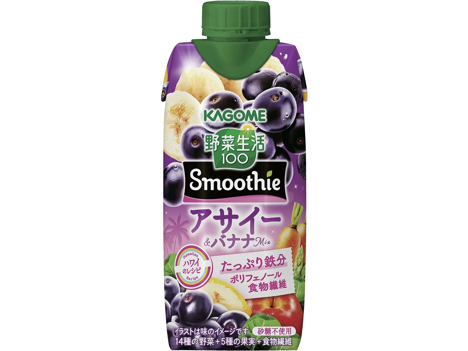 カゴメ 野菜生活100スムージーアサイー＆バナナ 330ml| コープ