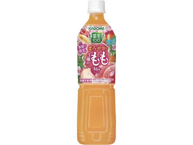 カゴメ 野菜生活100まろやか3種のももミックス 720ml| コープ