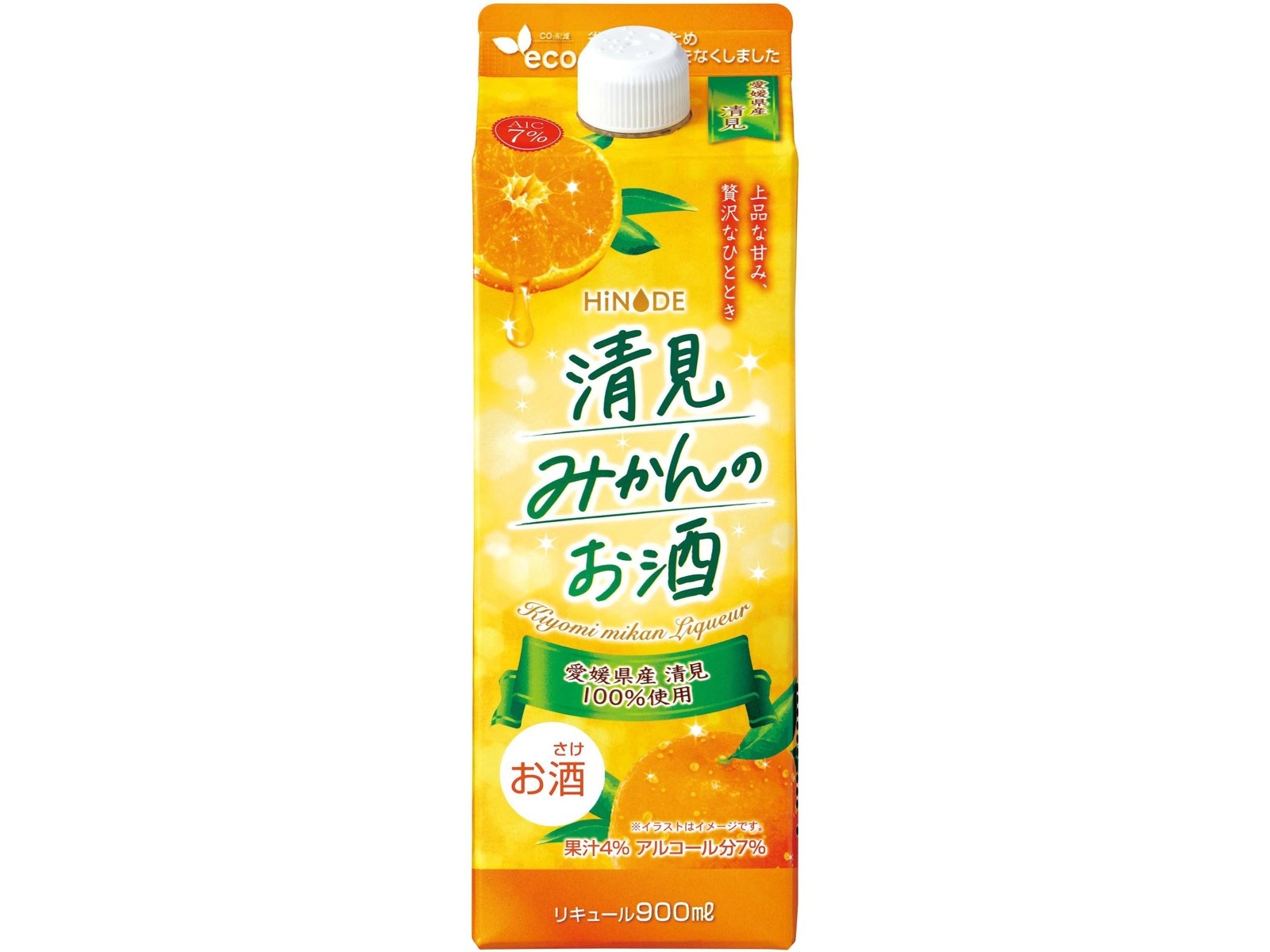 キング醸造 HINODE清見みかんのお酒 900ml(パック) | WEB限定