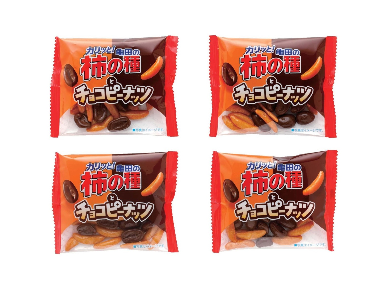 亀田製菓 亀田の柿の種とチョコピーナッツ 76g（4袋入） | コープ