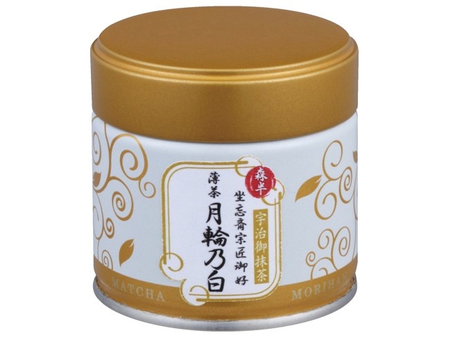 宇治 森半 抹茶 月輪乃白 缶入 30g 20缶 森半 森半 裏千家御家元御好み<宇治抹茶 薄茶> 月輪乃白(げつりんのしろ