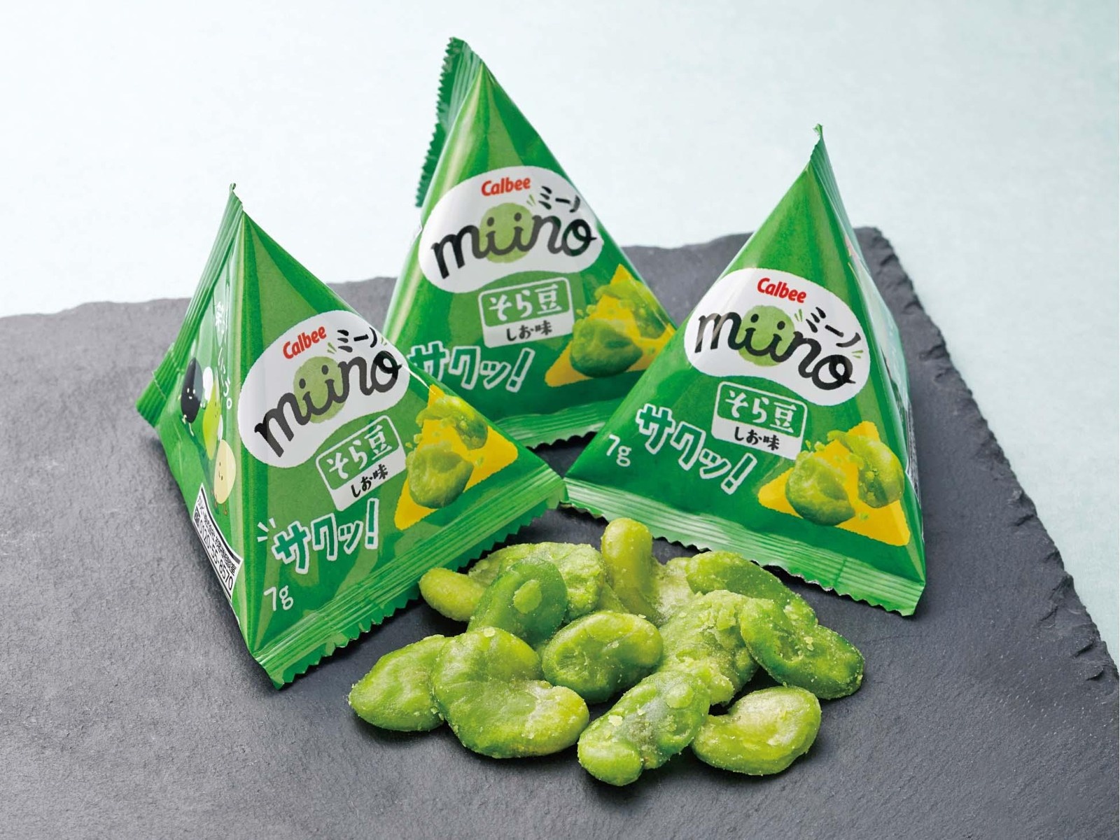 カルビー ミーノそら豆三角パックしお 7g×8袋入| コープこうべネット