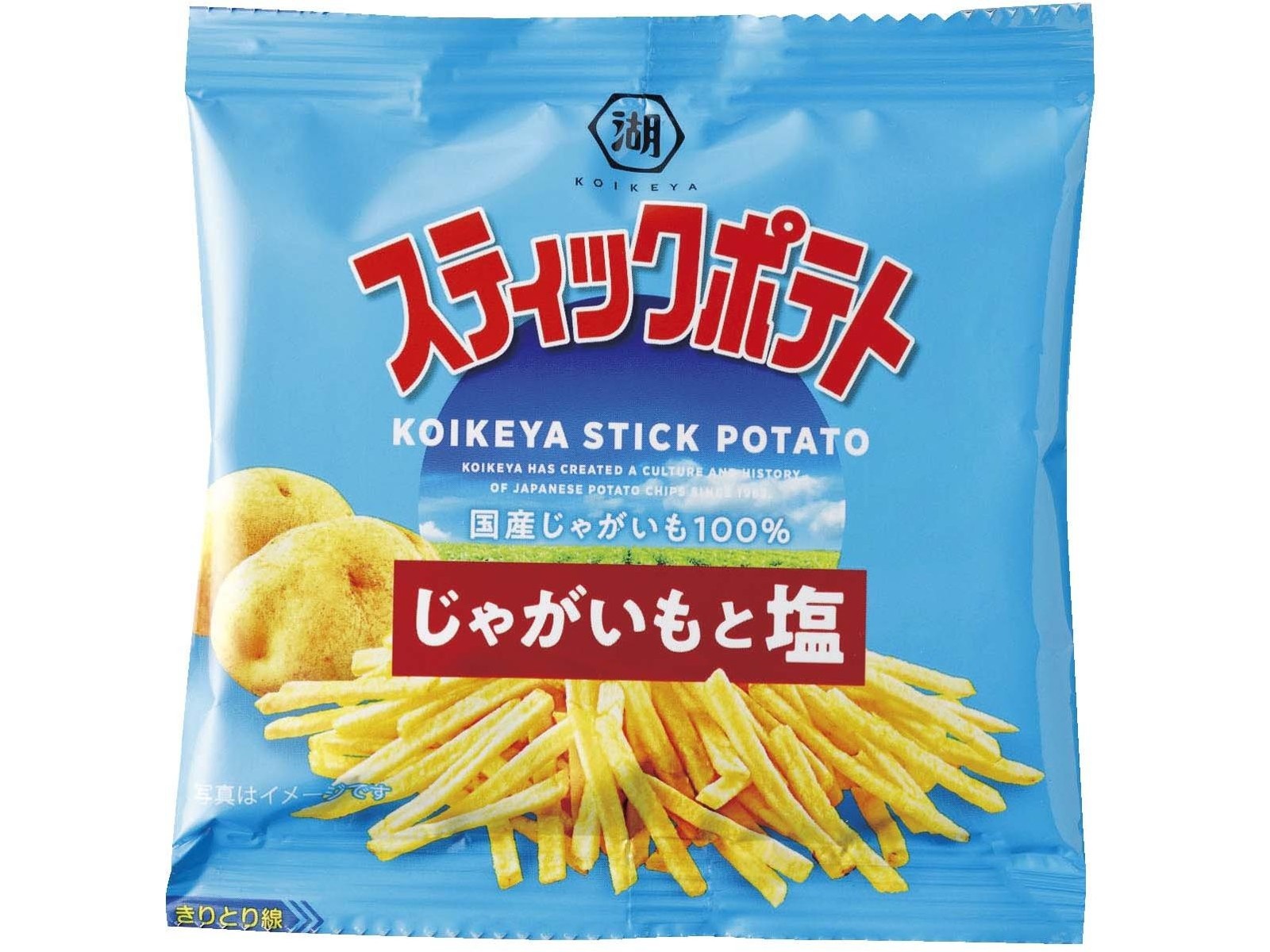 湖池屋 スティックポテトじゃがいもと塩 12g×4連| コープこうべネット