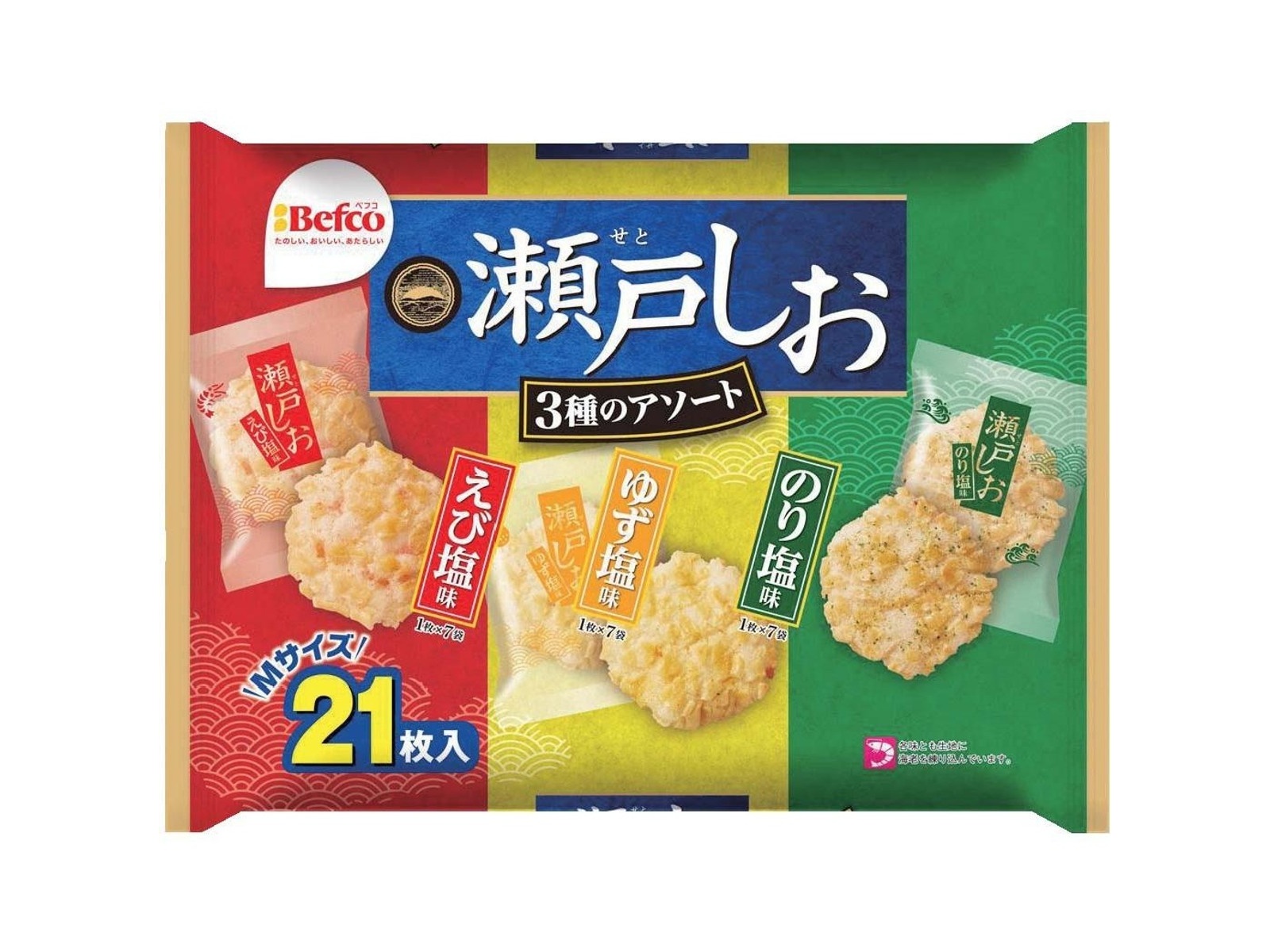 栗山米菓 瀬戸の汐揚アソート 21枚入 | コープこうべネット