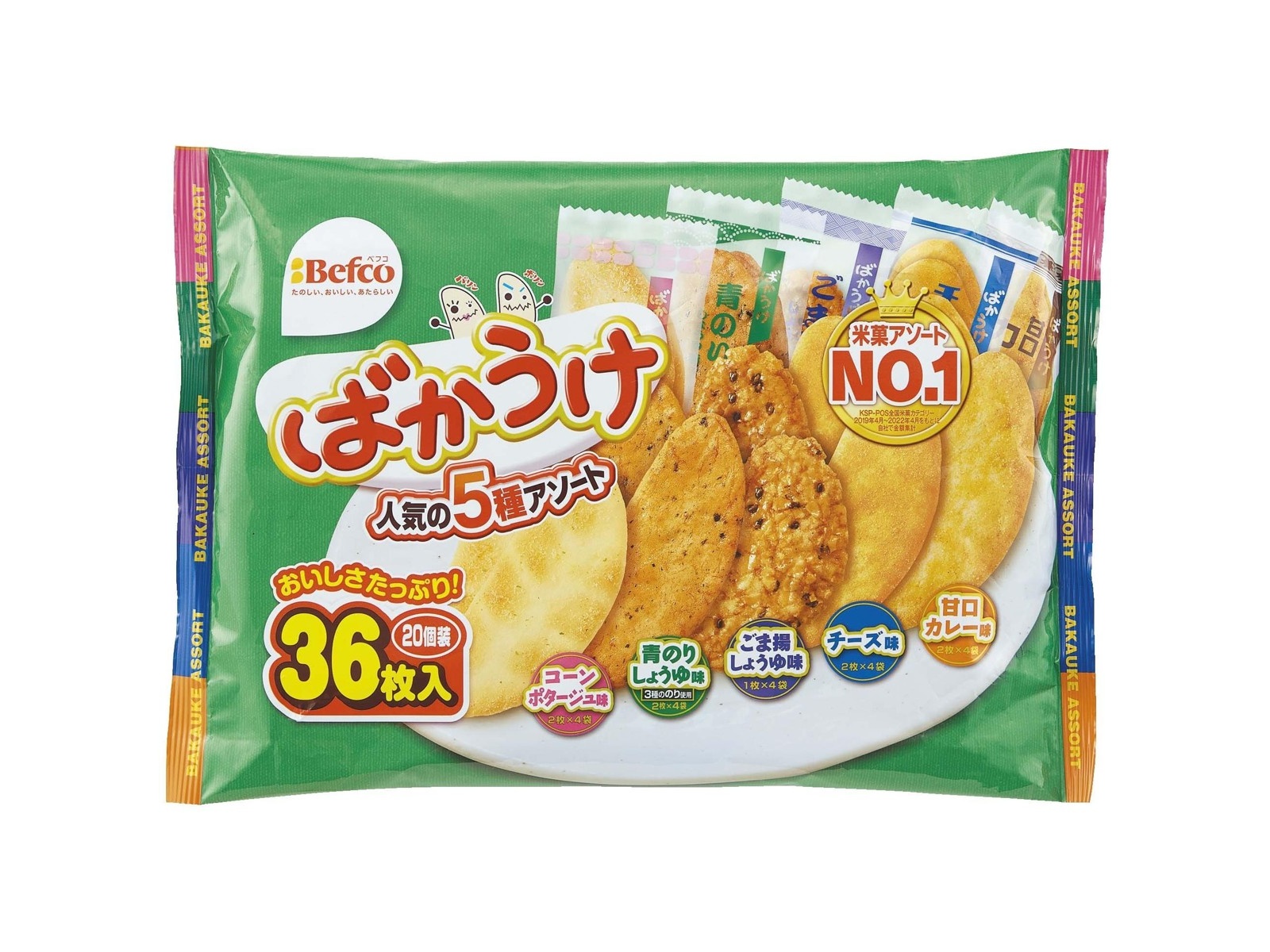 栗山米菓 ばかうけアソート 36枚入| コープこうべネット