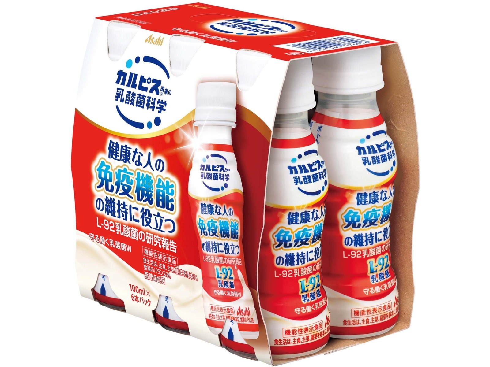 アサヒ 守る働く乳酸菌W 100ml×6本パック| コープこうべネット