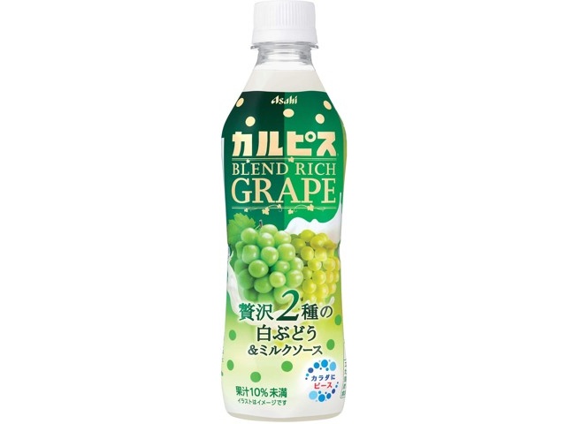 アサヒ カルピスブレンドリッチグレープ贅沢2種の白ぶどう＆ミルク