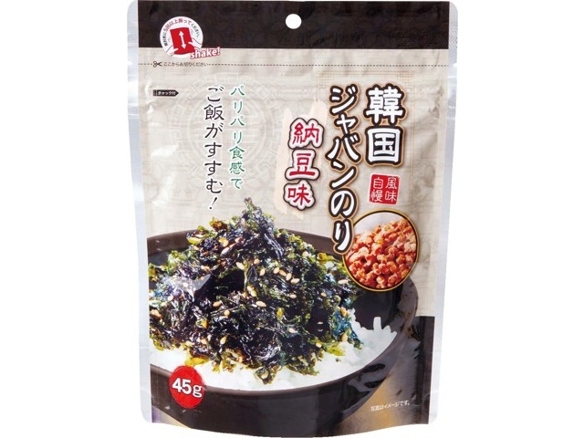 加藤産業 韓国ジャバンのり納豆味 45g | コープこうべネット