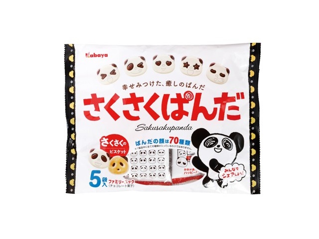 カバヤ食品 さくさくぱんだファミリーパック 85g（5袋入