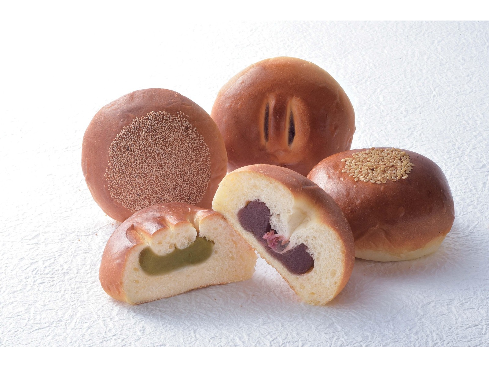 木村屋総本店 彩り五色あんぱん 5コ入| コープこうべネット