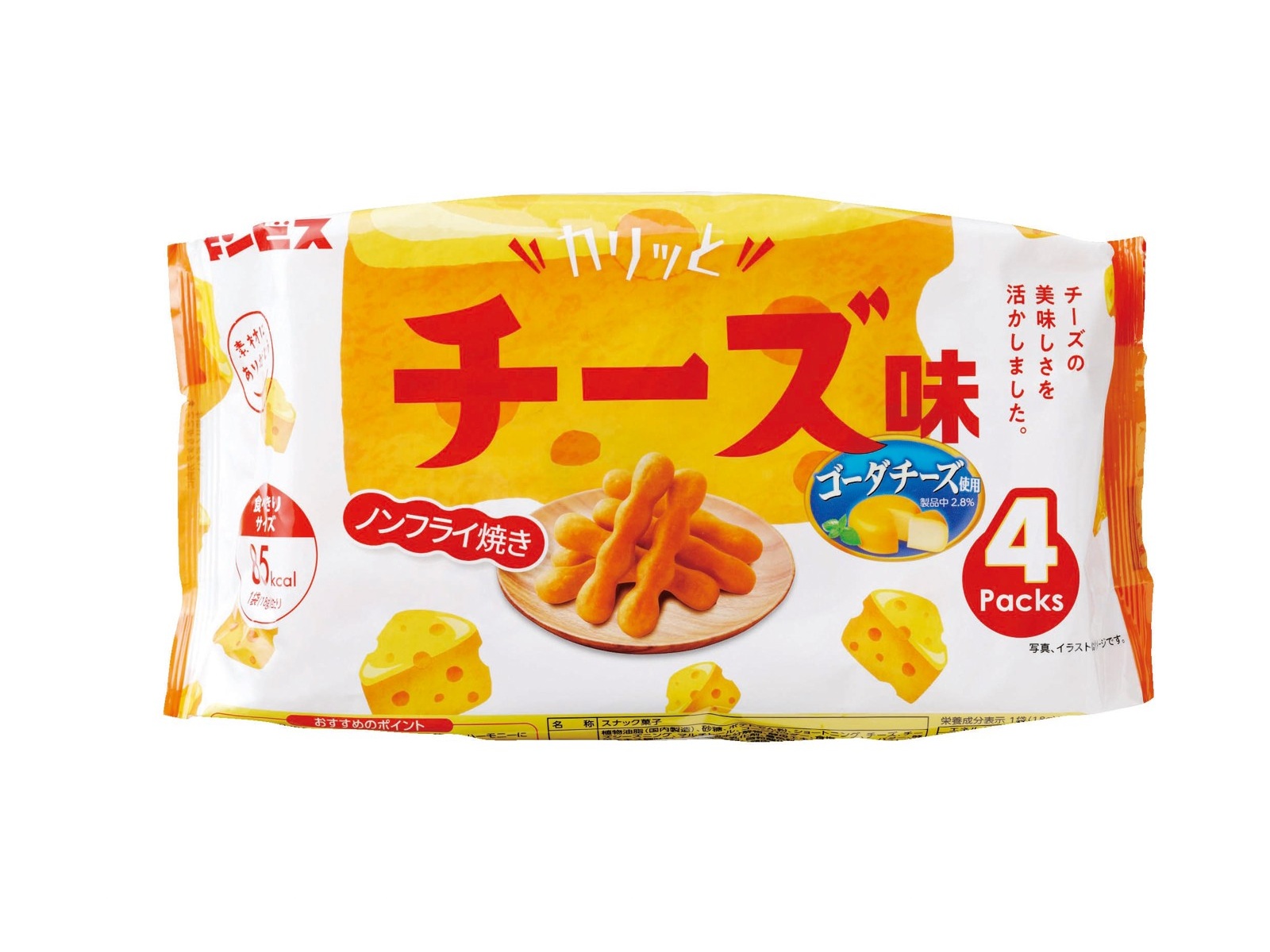 ギンビス カリッとチーズ 18g×4袋入| コープこうべネット