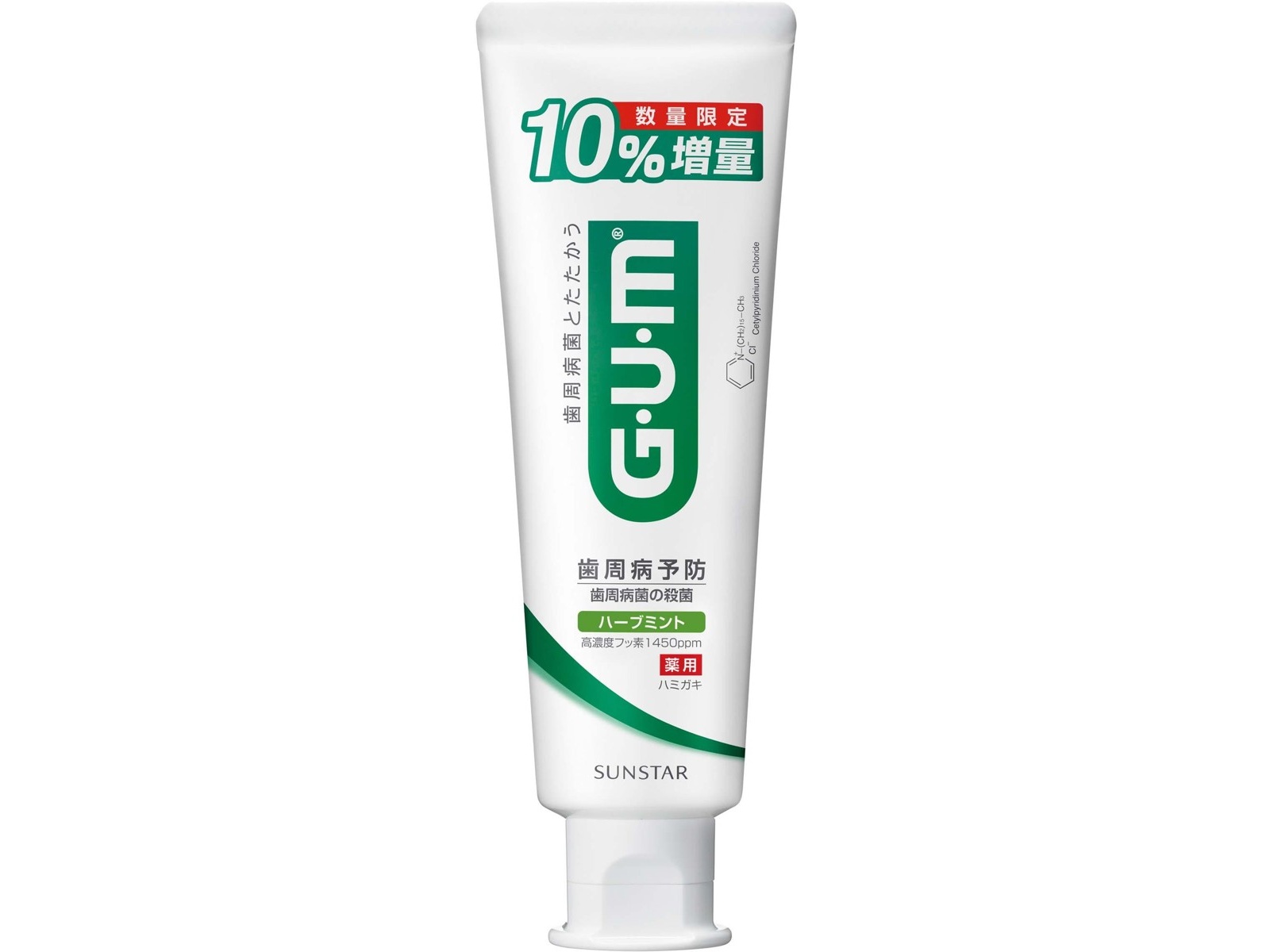 サンスター G・U・Mデンタルペースト ハーブミント 増量 132g