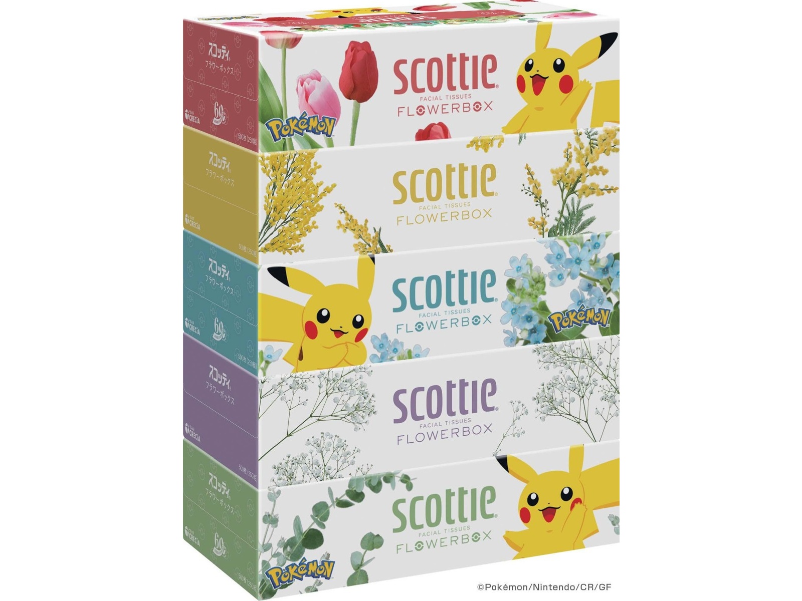 日本製紙クレシア スコッティフラワーティシュー ポケモン (500