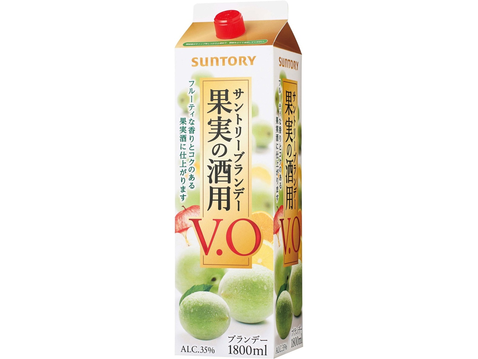 サントリー 果実の酒用ブランデーV.O 1.8L(ﾊﾟｯｸ)| コープこうべネット