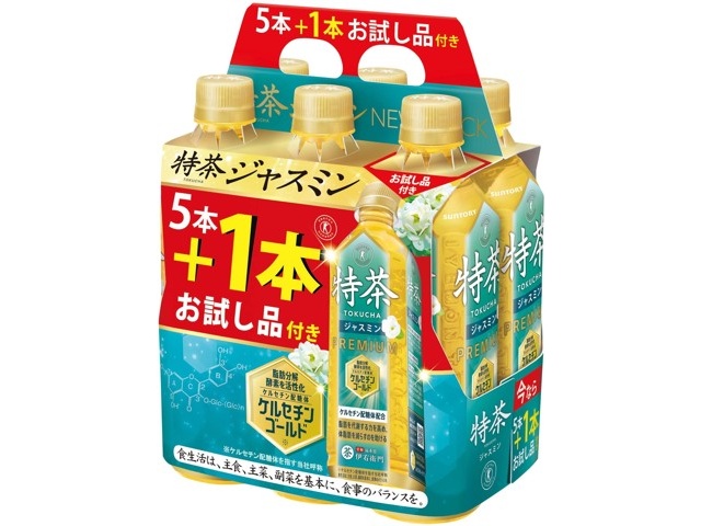 サントリー　特茶33本+特茶ジャスミン13本セット サントリー 特茶ジャスミン 500ml×5＋1本組| コープこうべネット