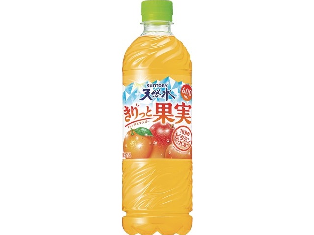 サントリー 天然水 きりっと果実 オレンジ＆マンゴー 600ml | コープ