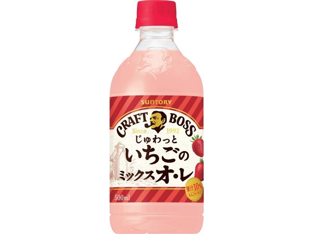 サントリー クラフトボスじゅわっといちごのミックスオ・レ
