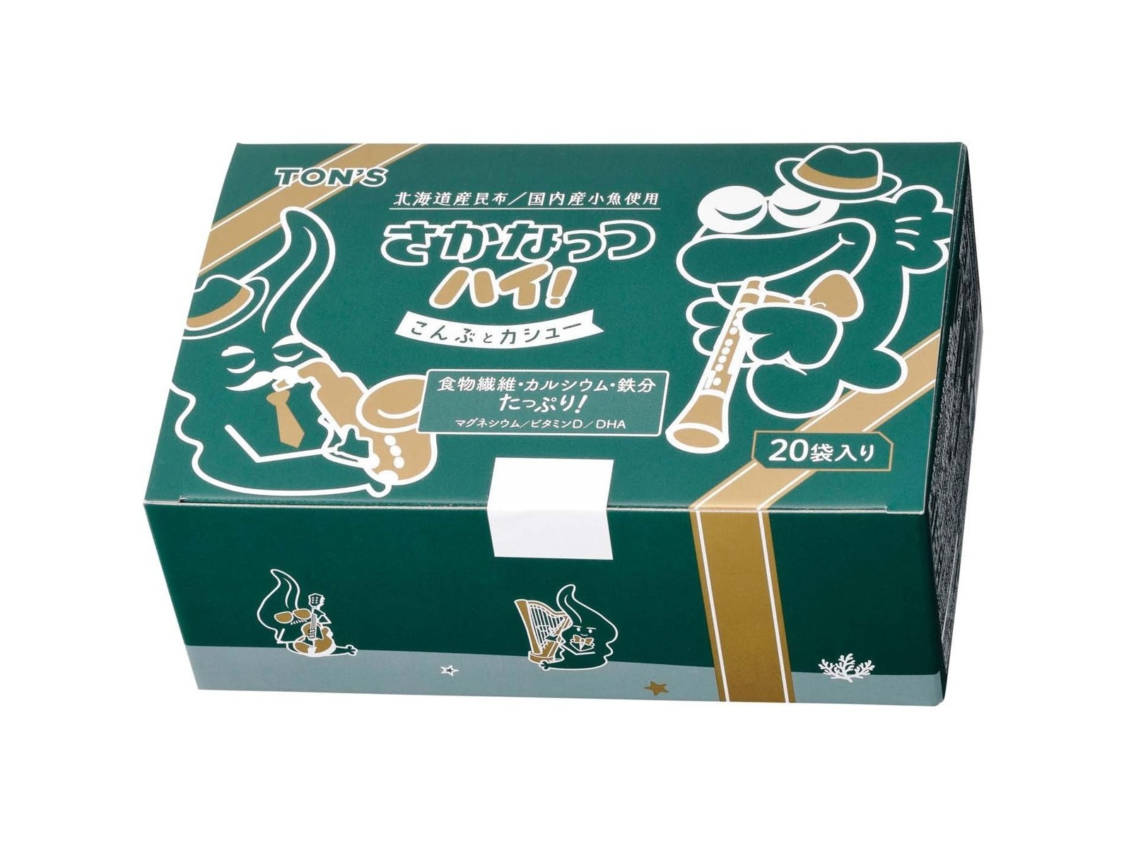 トン さかなっつハイ！こんぶとカシュー 180g（9g×20袋