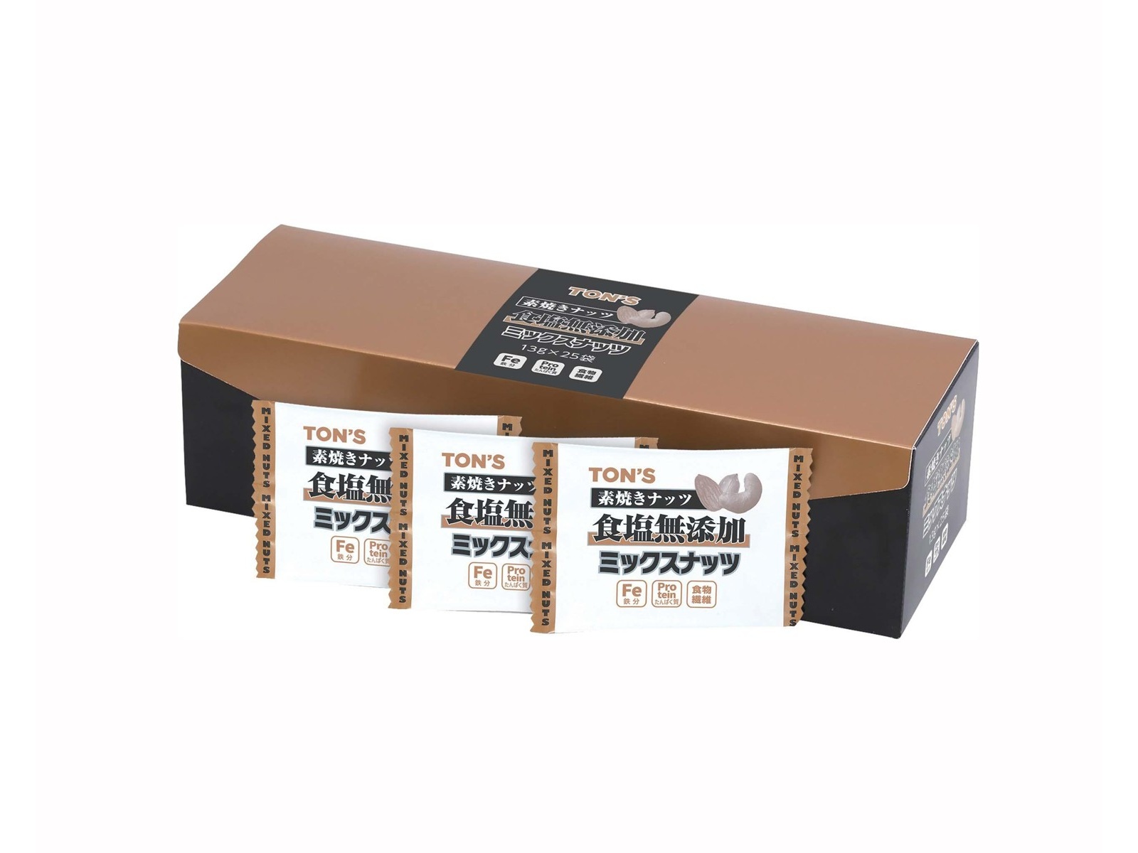 トン 素焼き食塩無添加ミックスナッツ 1箱（13g×25袋入） | コープ
