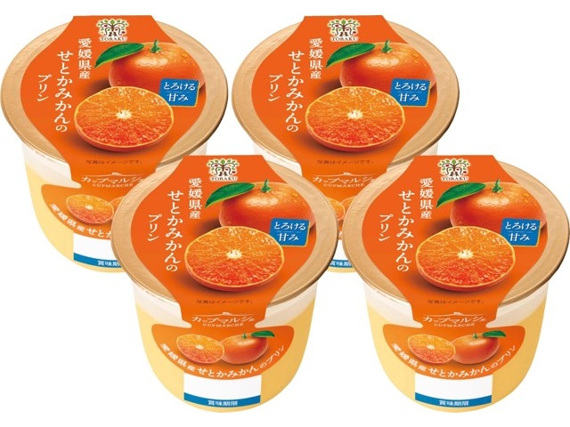 トーラク 愛媛県産せとかみかんのプリン 95g×4コ組 | コープこうべネット