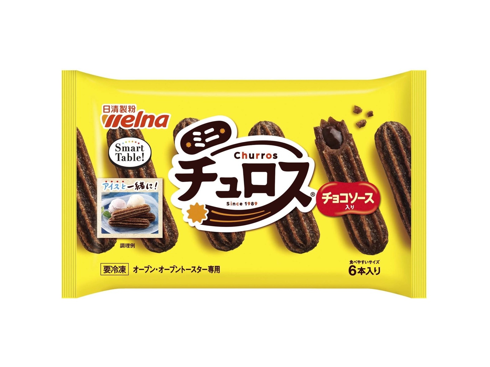 チエページ チュロス×4、チョコ缶×2個 日清製粉welna ミニチュロス チョコソース入り 6本入（132g）| コープ